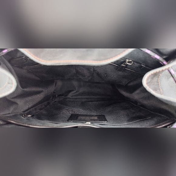 SOLD- Coach Rivington Backpack With Coach Patch-Black/Purple. EUC - Picture 10 of 10